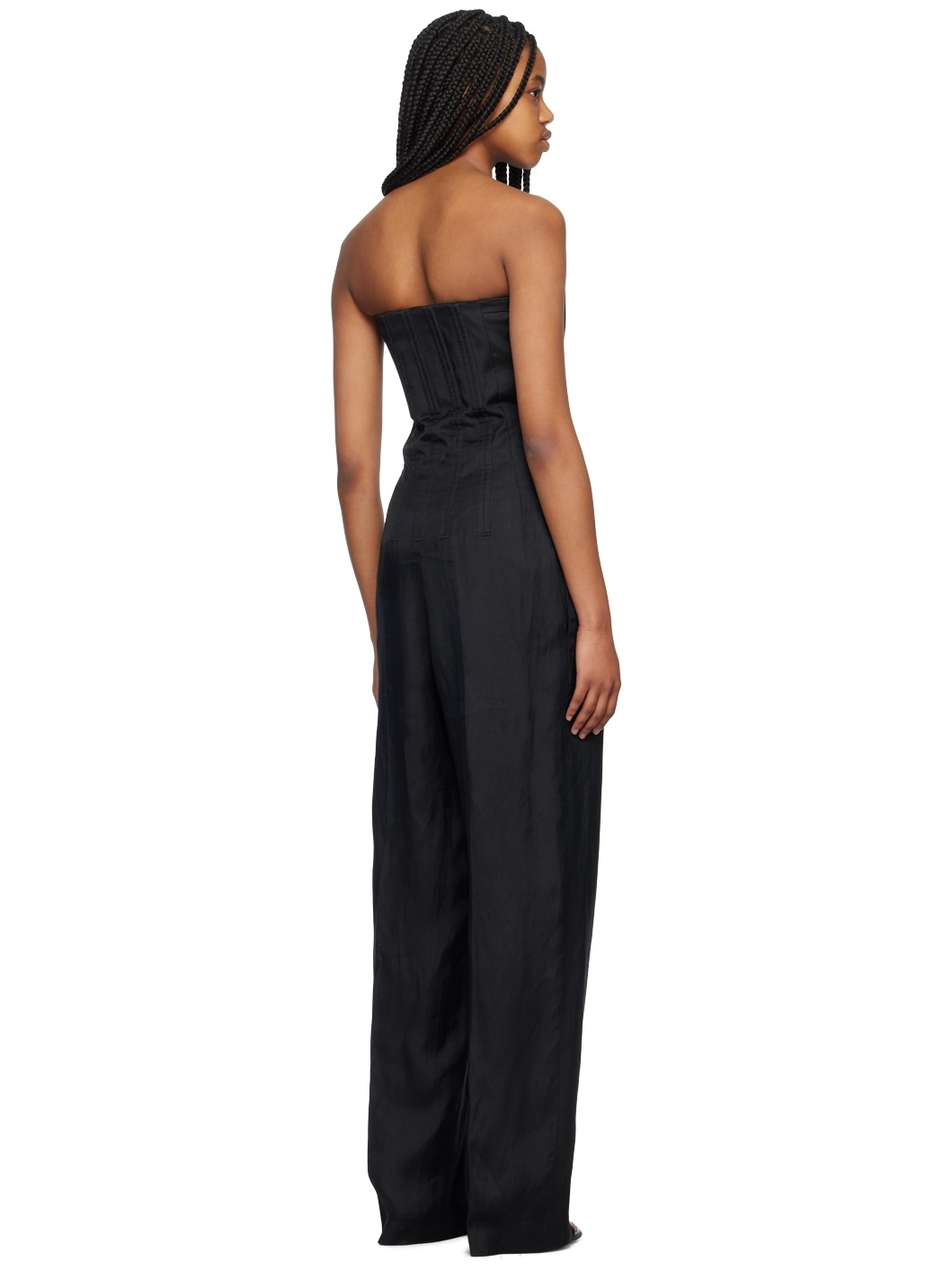 Black Corset Jumpsuit - 3