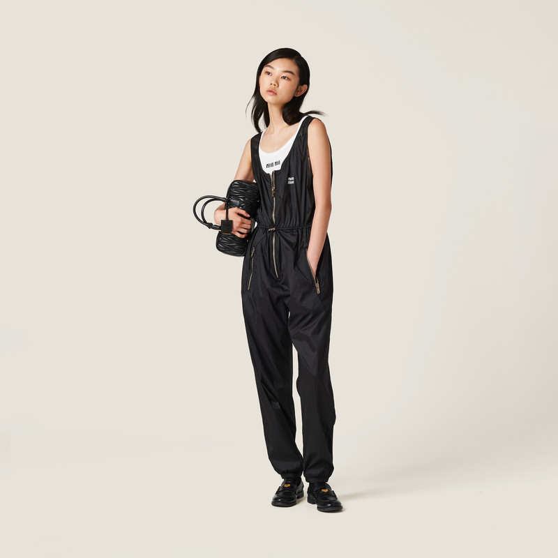 Miu Miu Technical silk jumpsuit outlook