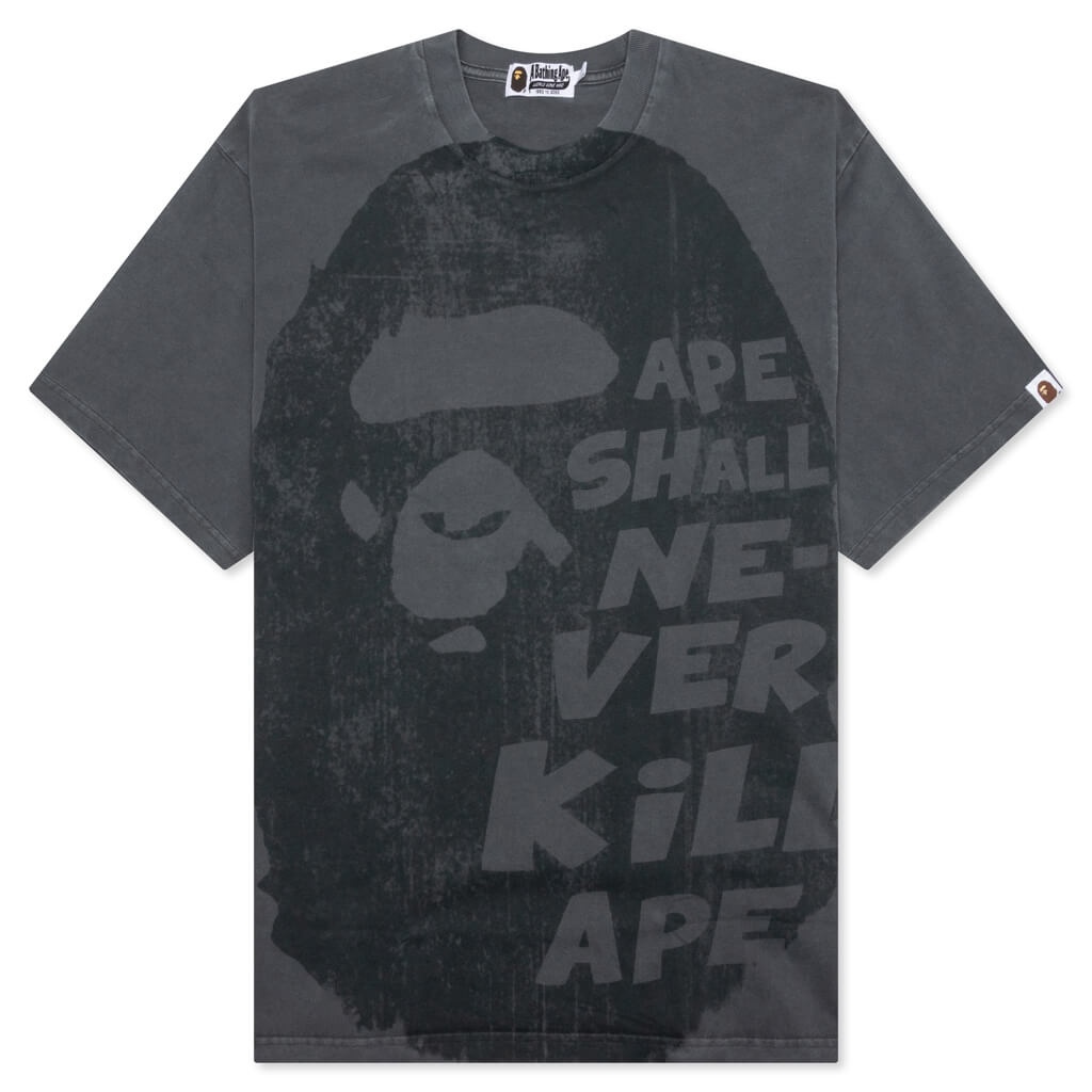 BAPE BIG APE HEAD TEE - BLACK - 1