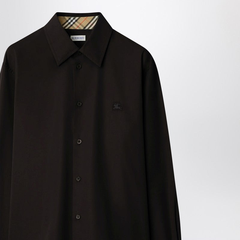 Burberry Brown Cotton Shirt Men - 2