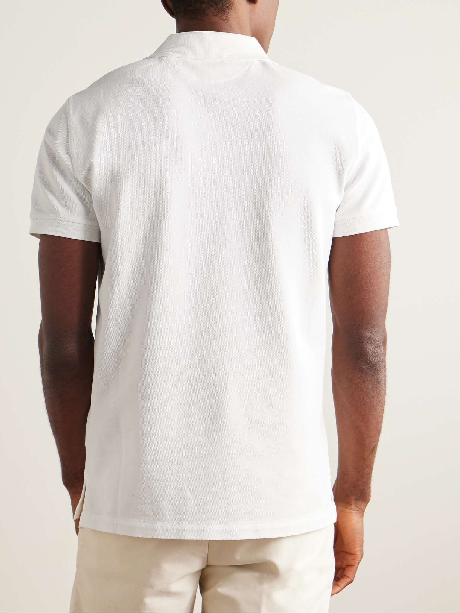 Garment-Dyed Cotton-Piqué Polo Shirt - 4