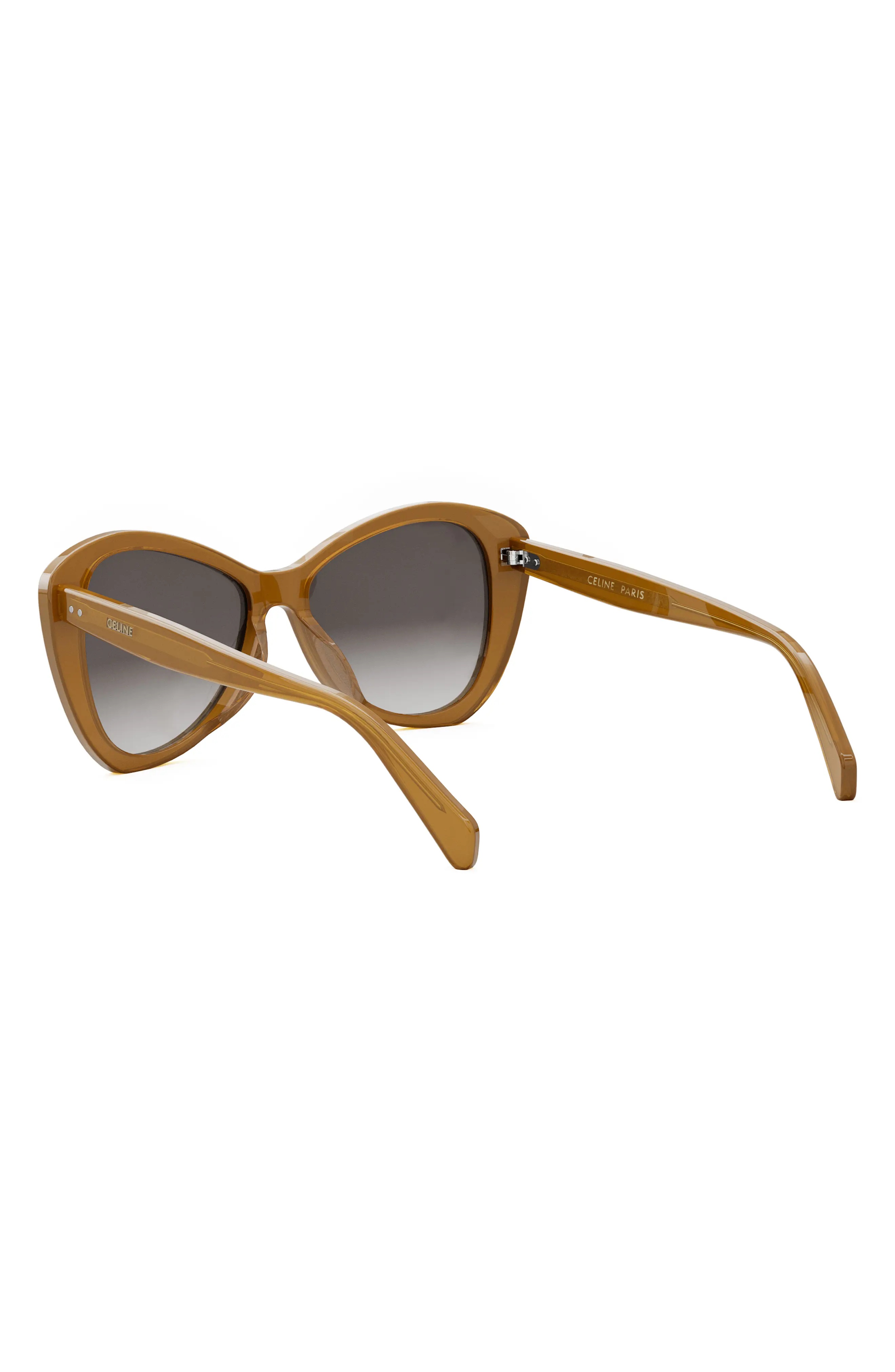 Butterfly 55mm Sunglasses in Light Brown /Gradient Brown - 5