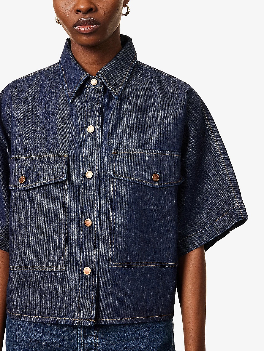 Taron Relaxed-Fit Denim Shirt - 5