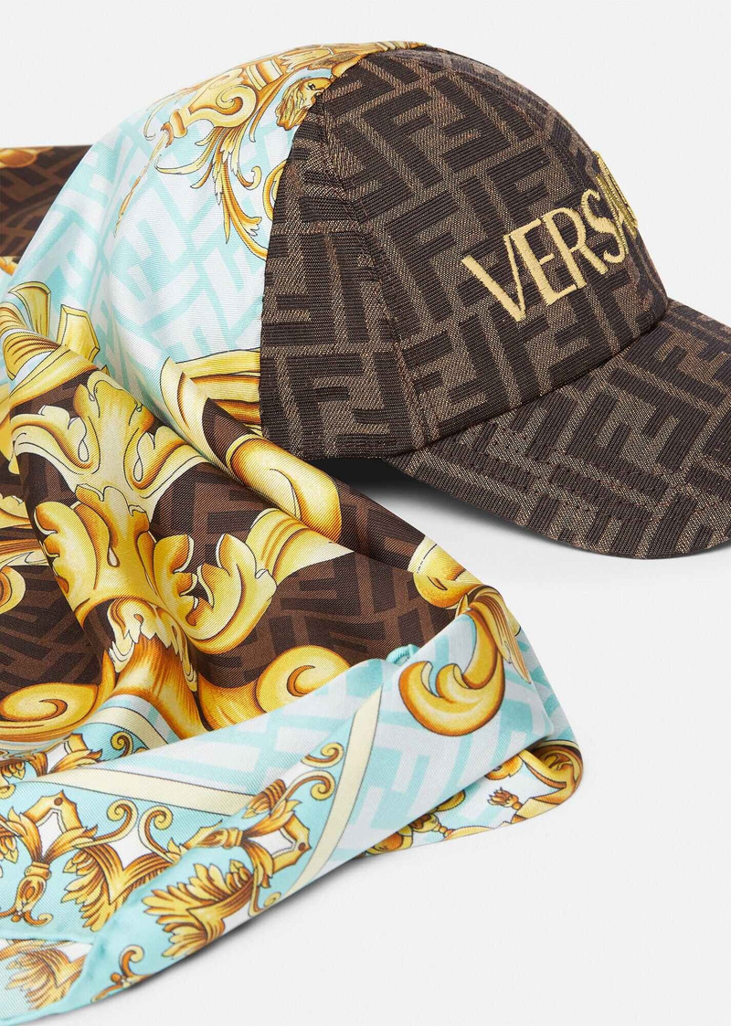 VERSACE Fendace Gold Baroque Foulard Cap outlook