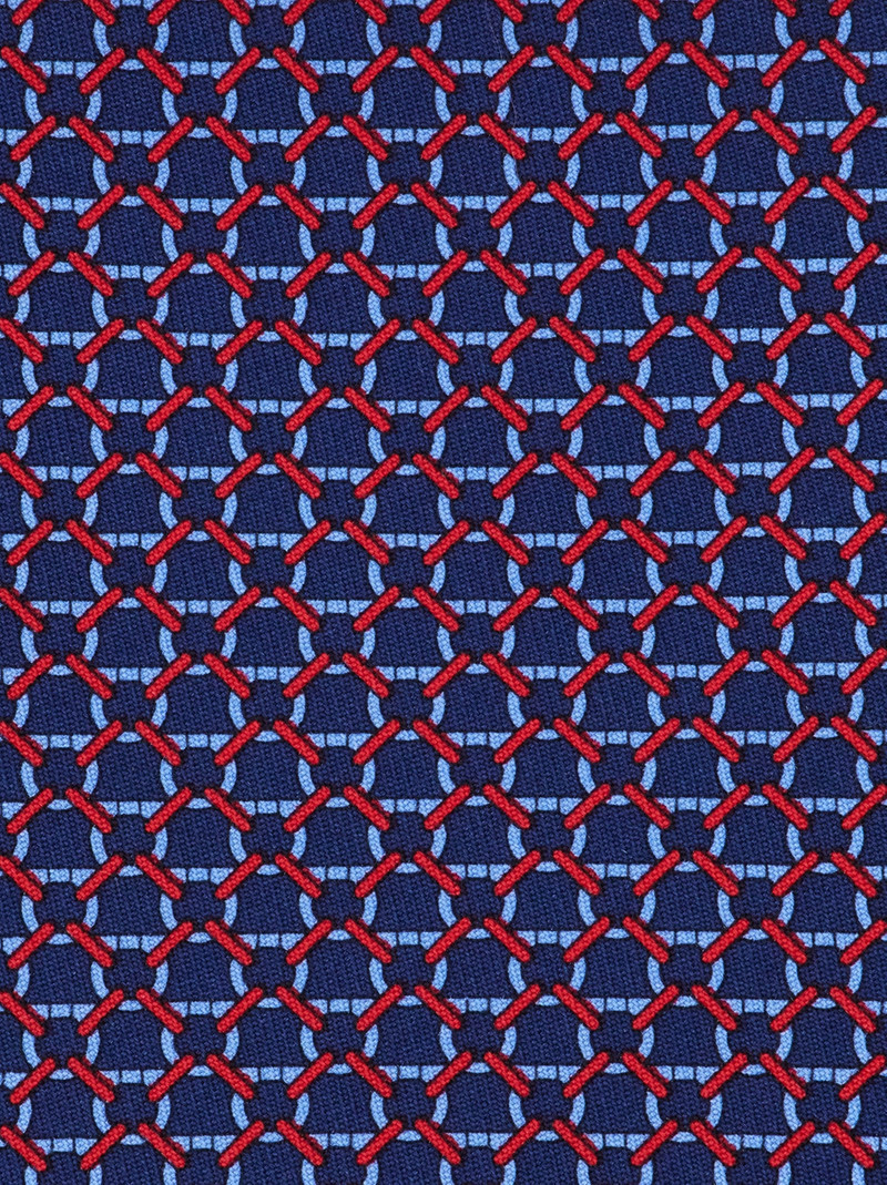 FERRAGAMO Link print silk tie outlook