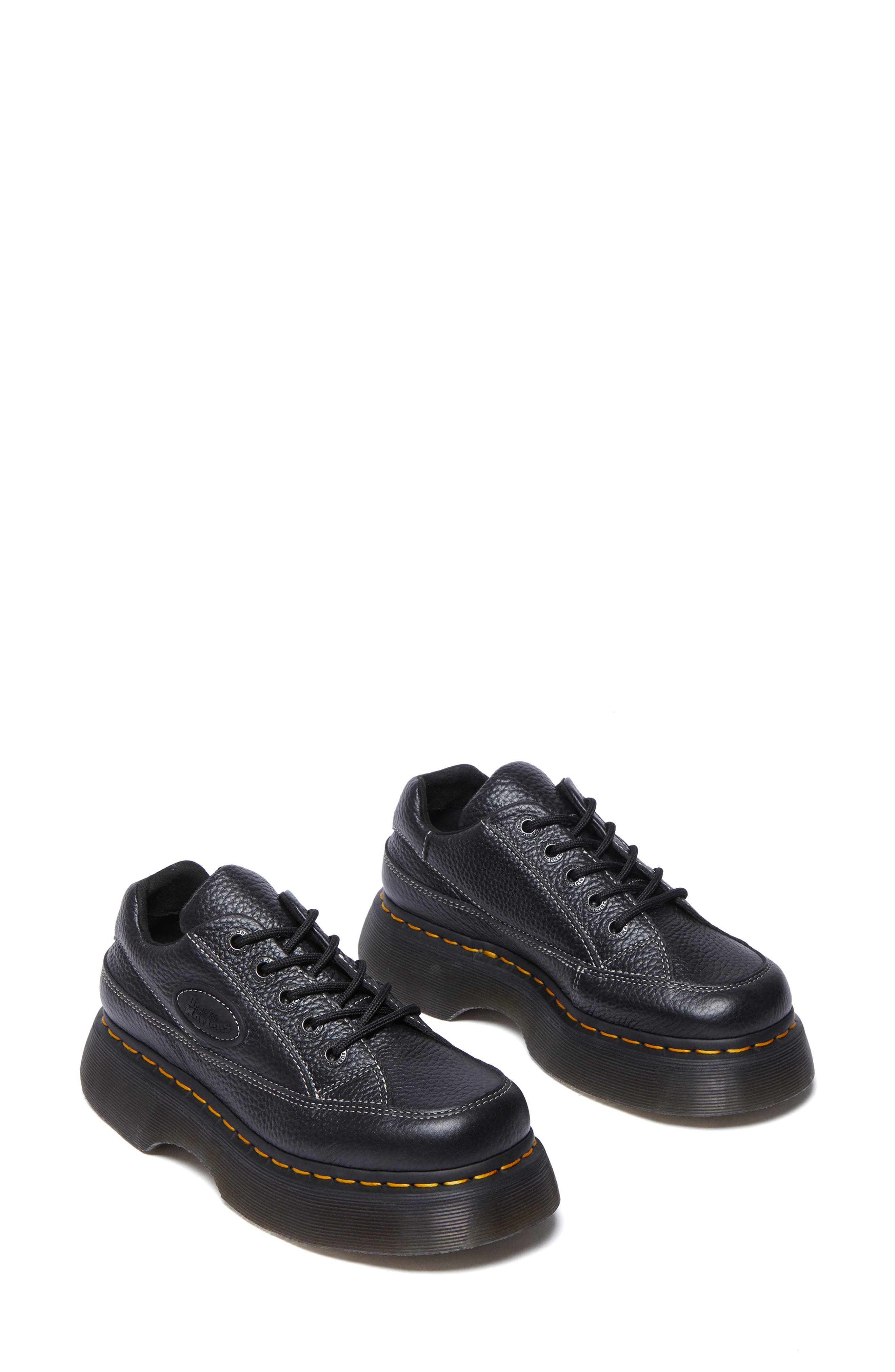 Dr. Martens Buzz 5i Mixed Media Platform Sneaker in Black at Nordstrom - 7