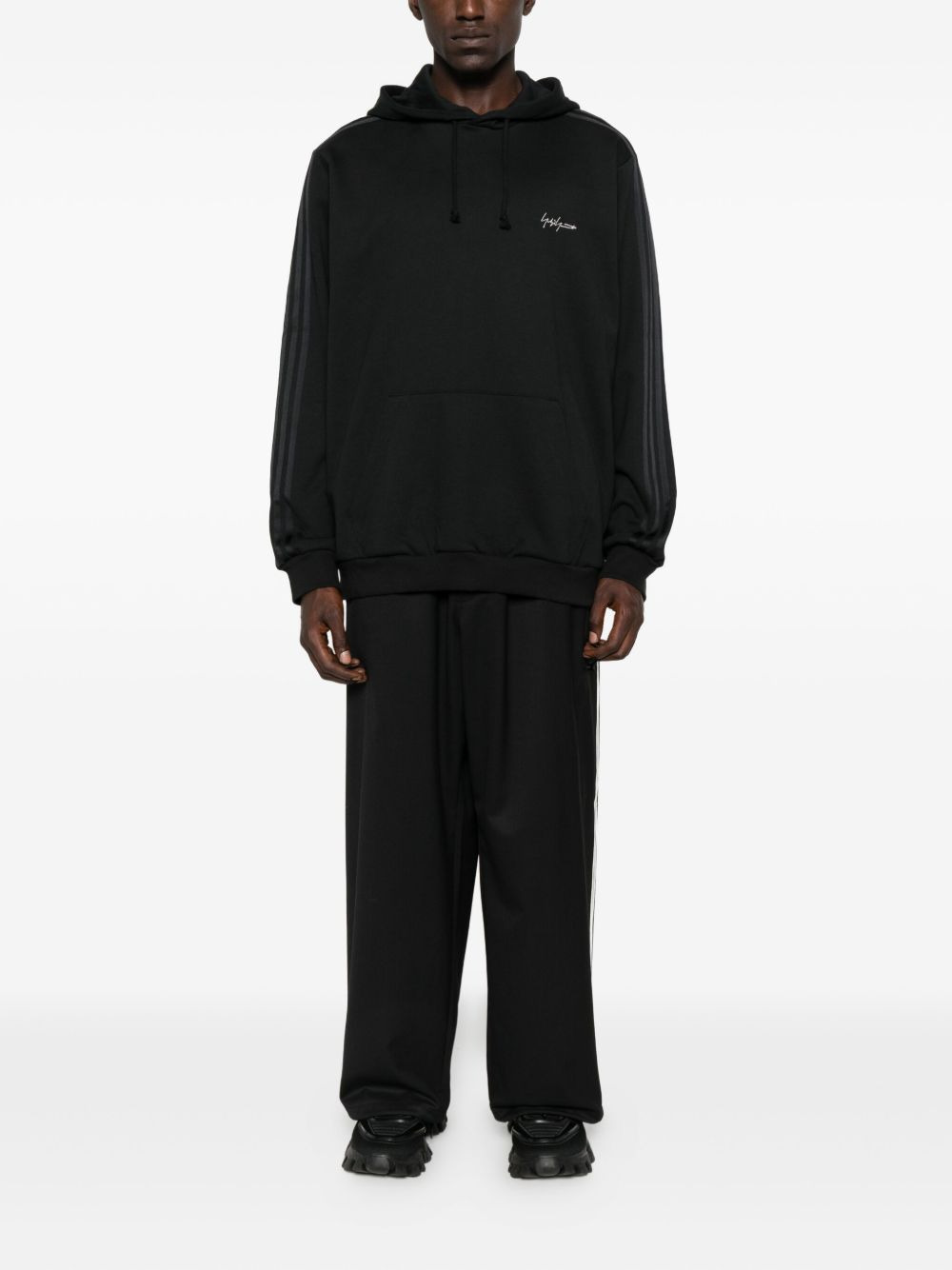 stripe-detail hoodie - 2