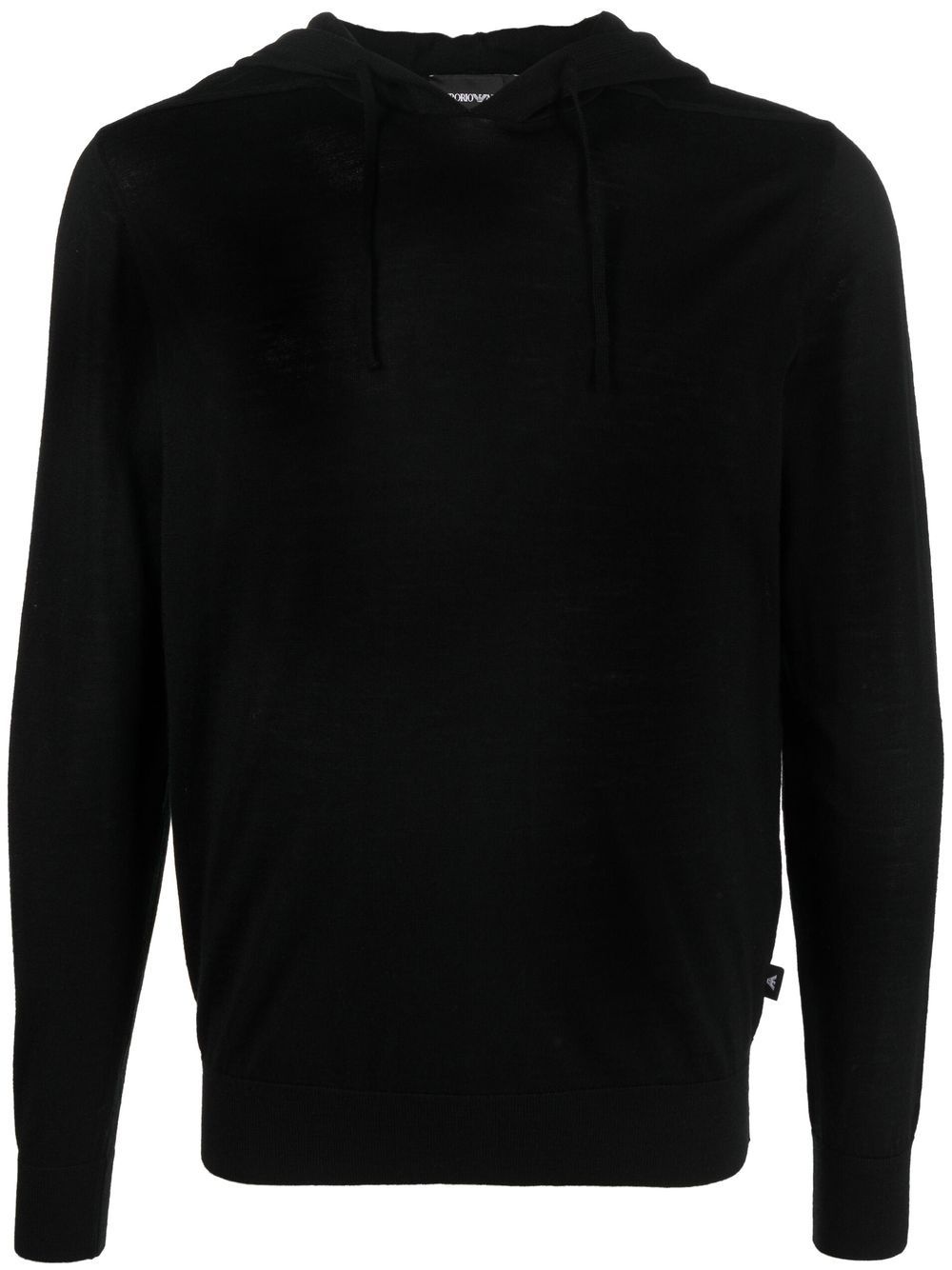 wool-blend drawstring hoodie - 1