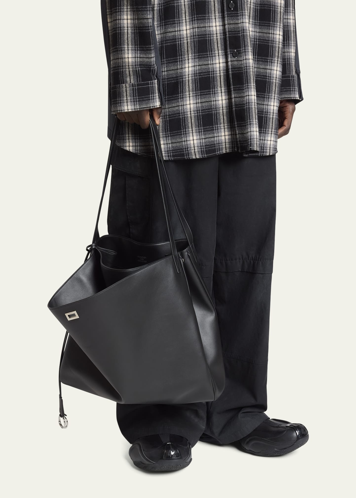 Men's Rodeo Leather North-South Tote Bag - 2