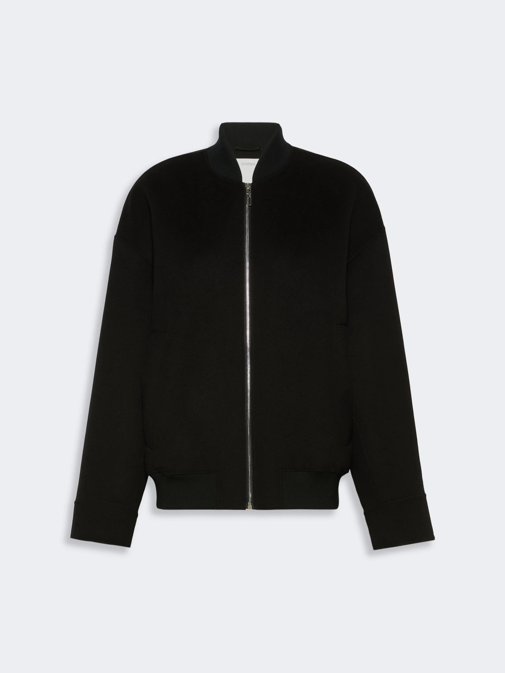 ONDATA Double-faced pure wool bomber jacket - BLACK - 1