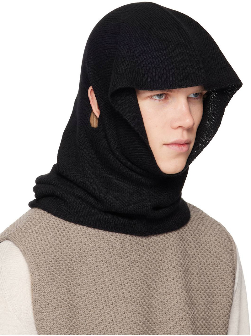 ISSEY MIYAKE Black Cashmere Winter Gear Snood outlook