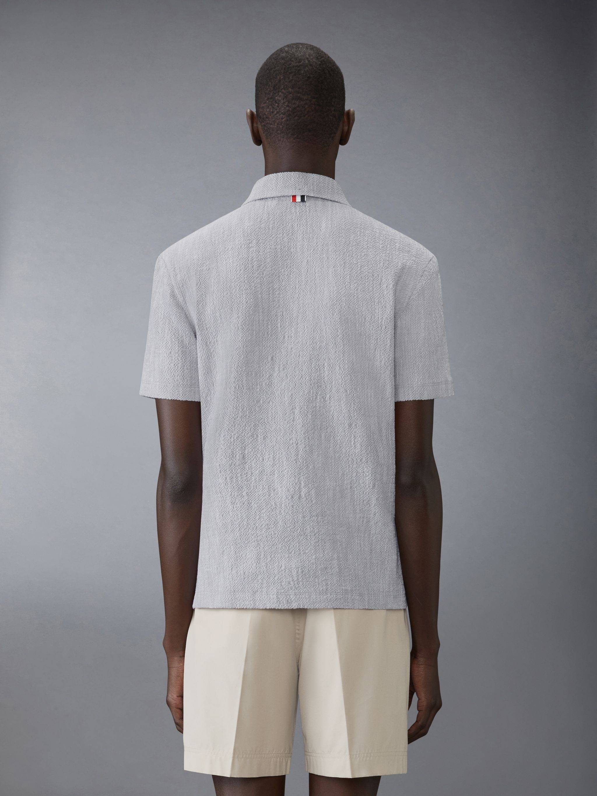 COTTON TWEED SHORT SLEEVE SHIRT - 2