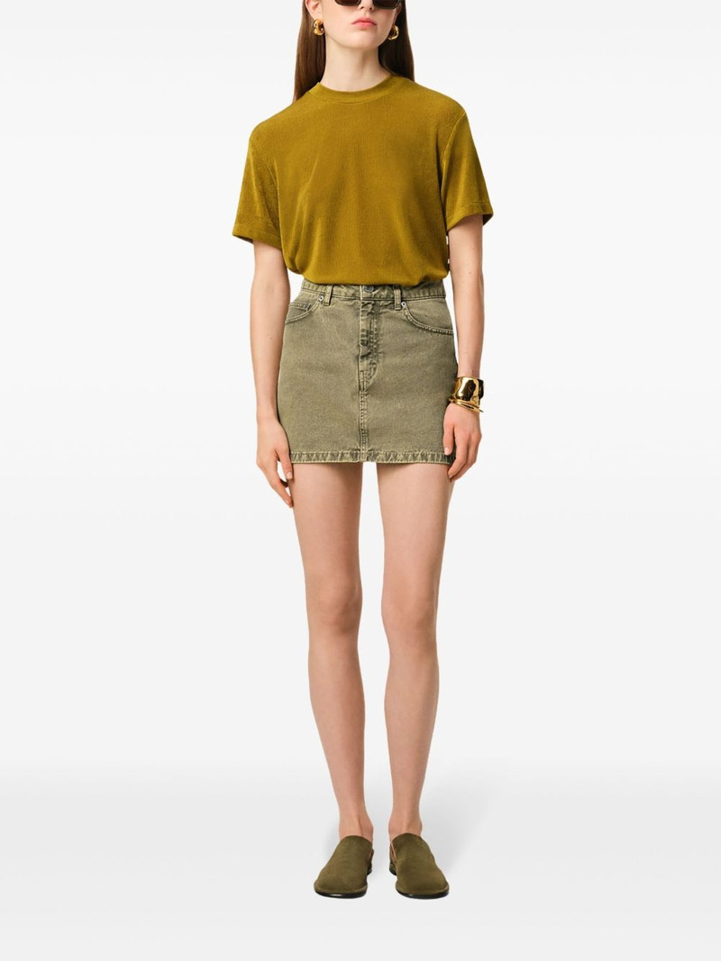 AMI Paris denim mini skirt outlook