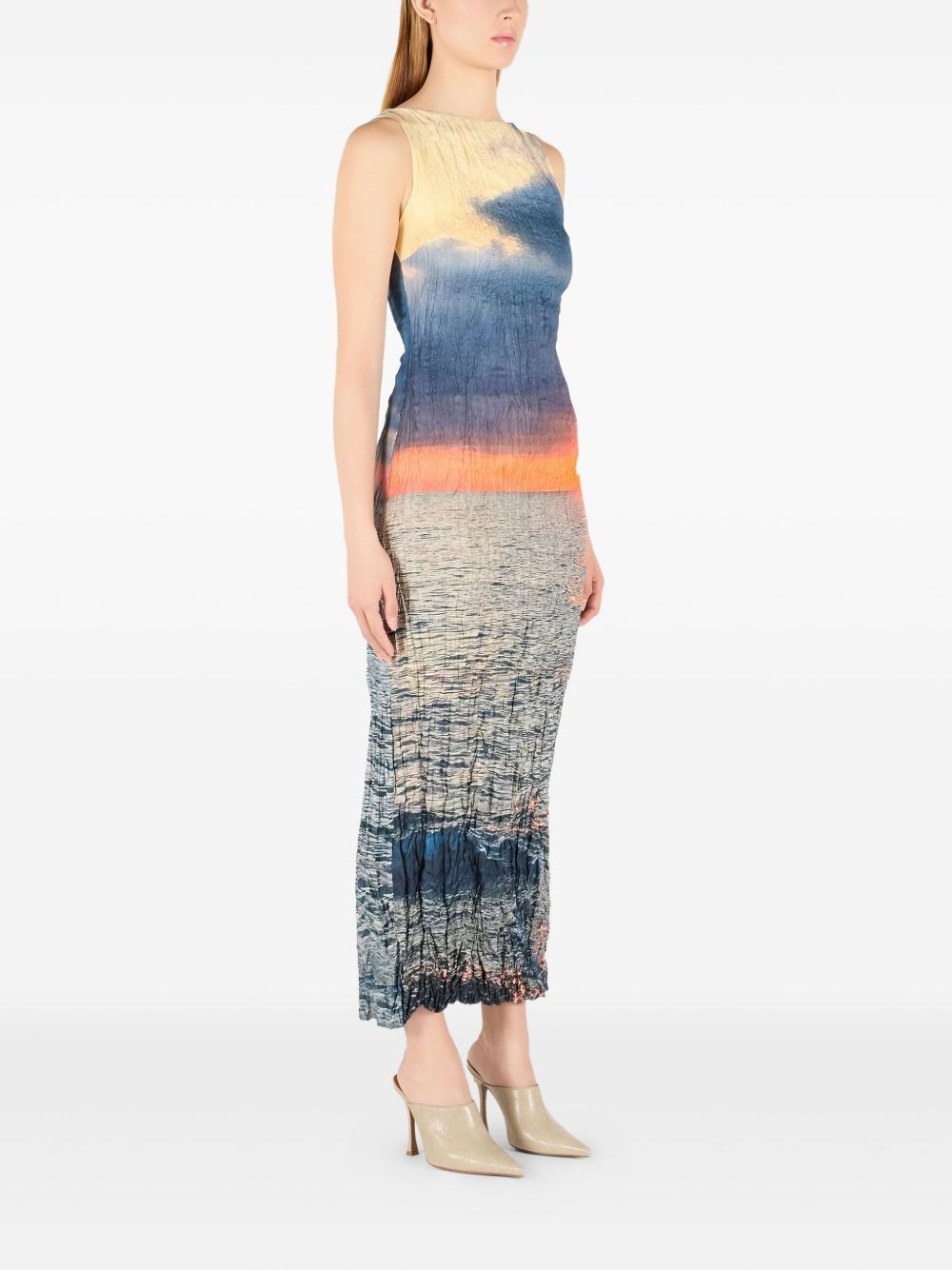 photograph-print maxi dress - 3