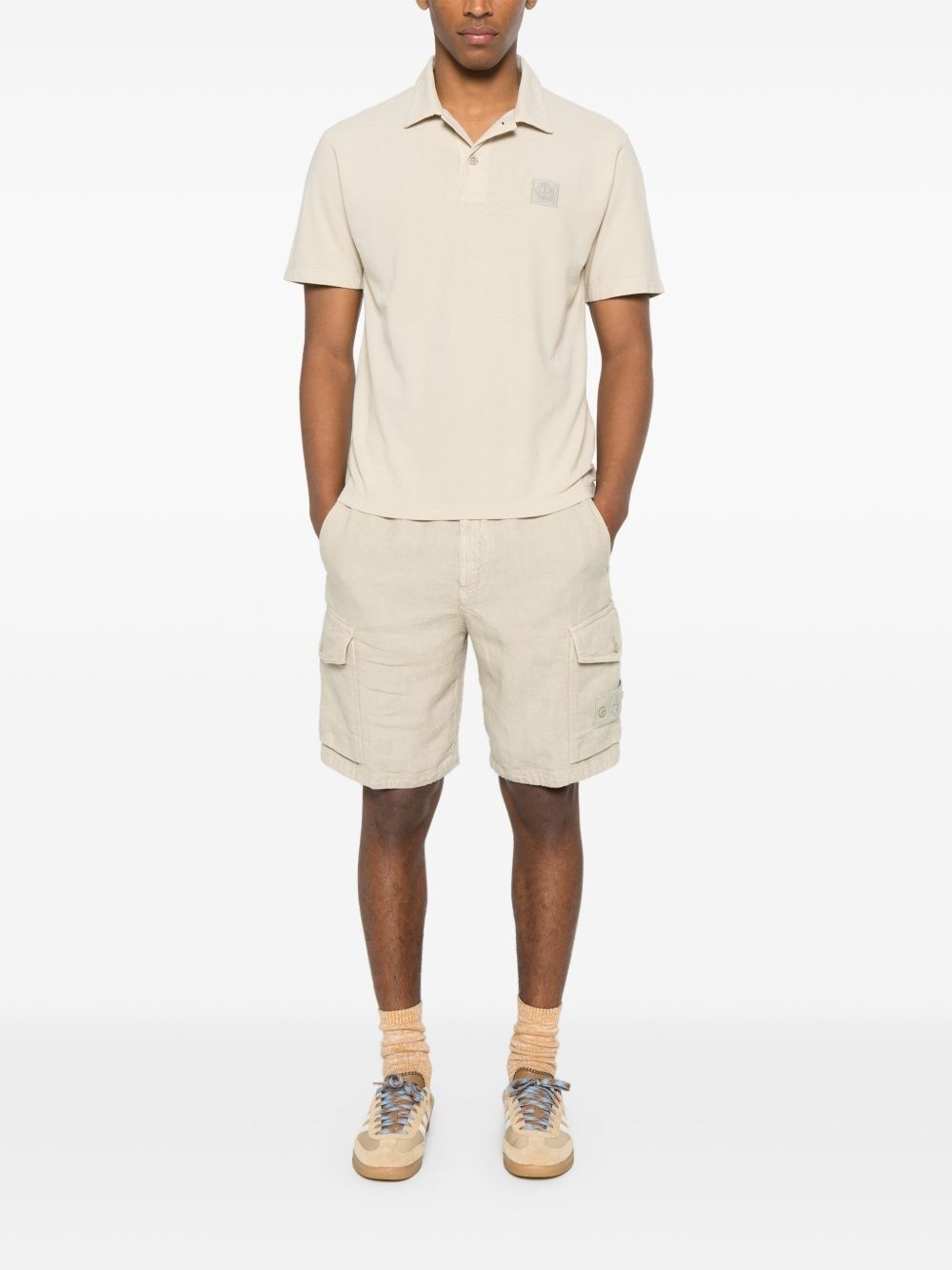 Compass-motif polo shirt - 2