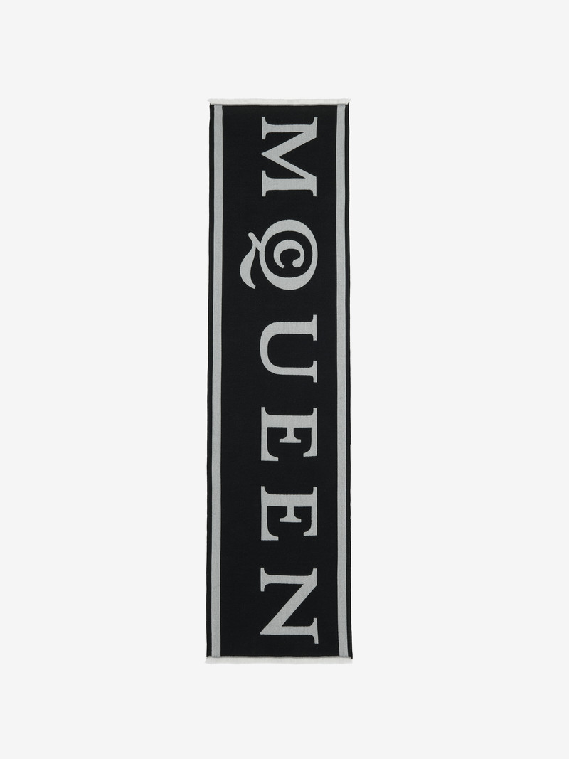 McQueen Wool Jacquard Scarf 1