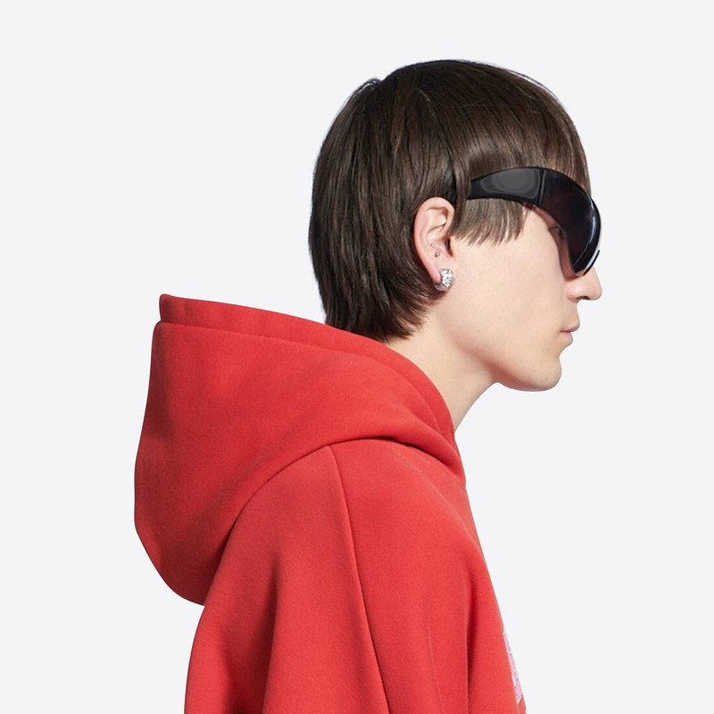 Alu Hoop Earrings  in Silver 4