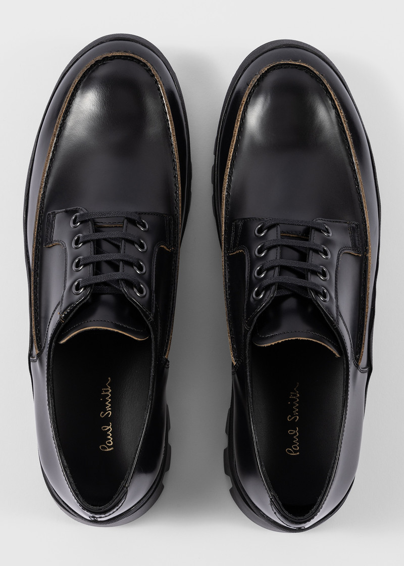 Black Leather 'Lyle' Shoes 3