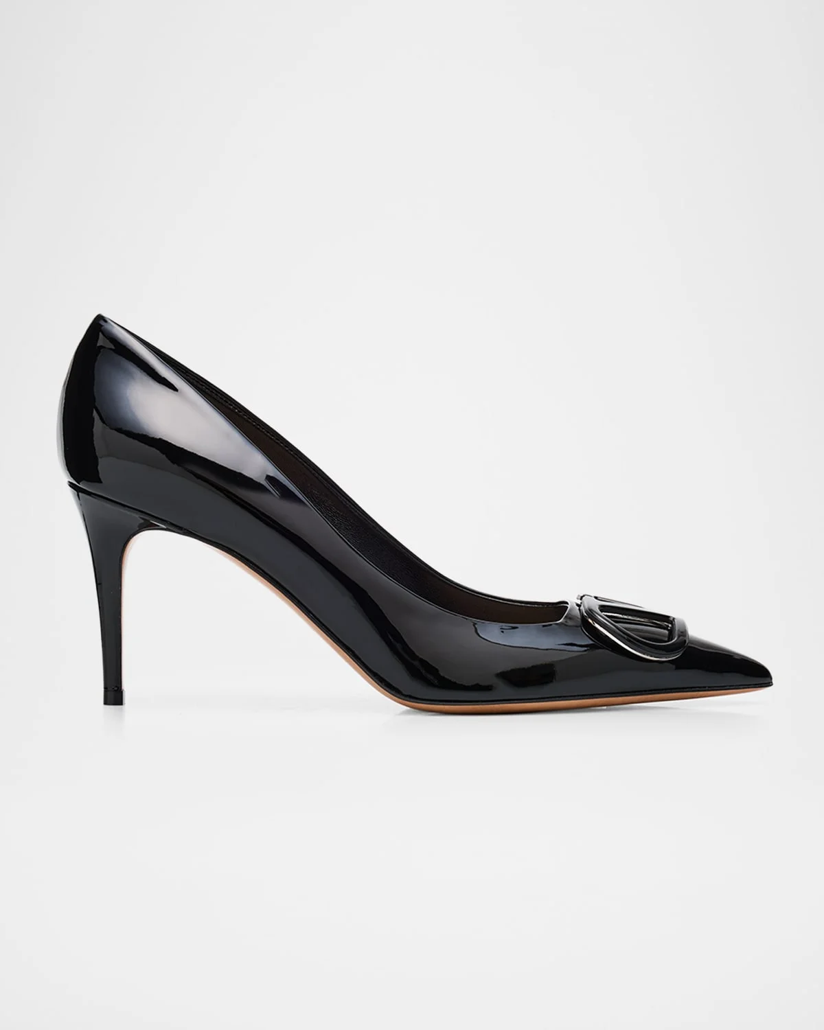 80mm VLogo Patent Leather Pumps - 1