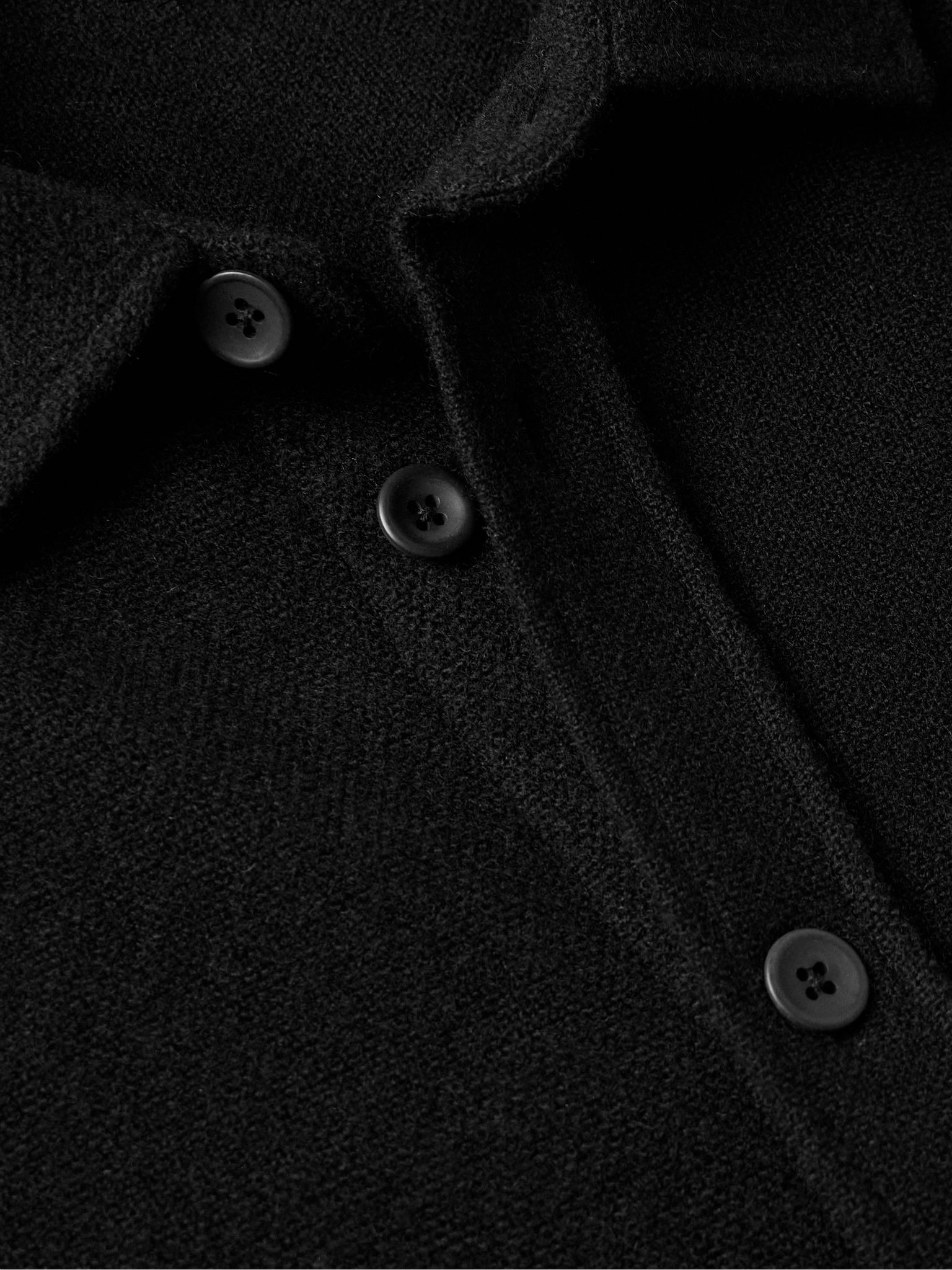 Cashmere Overshirt Black - 5