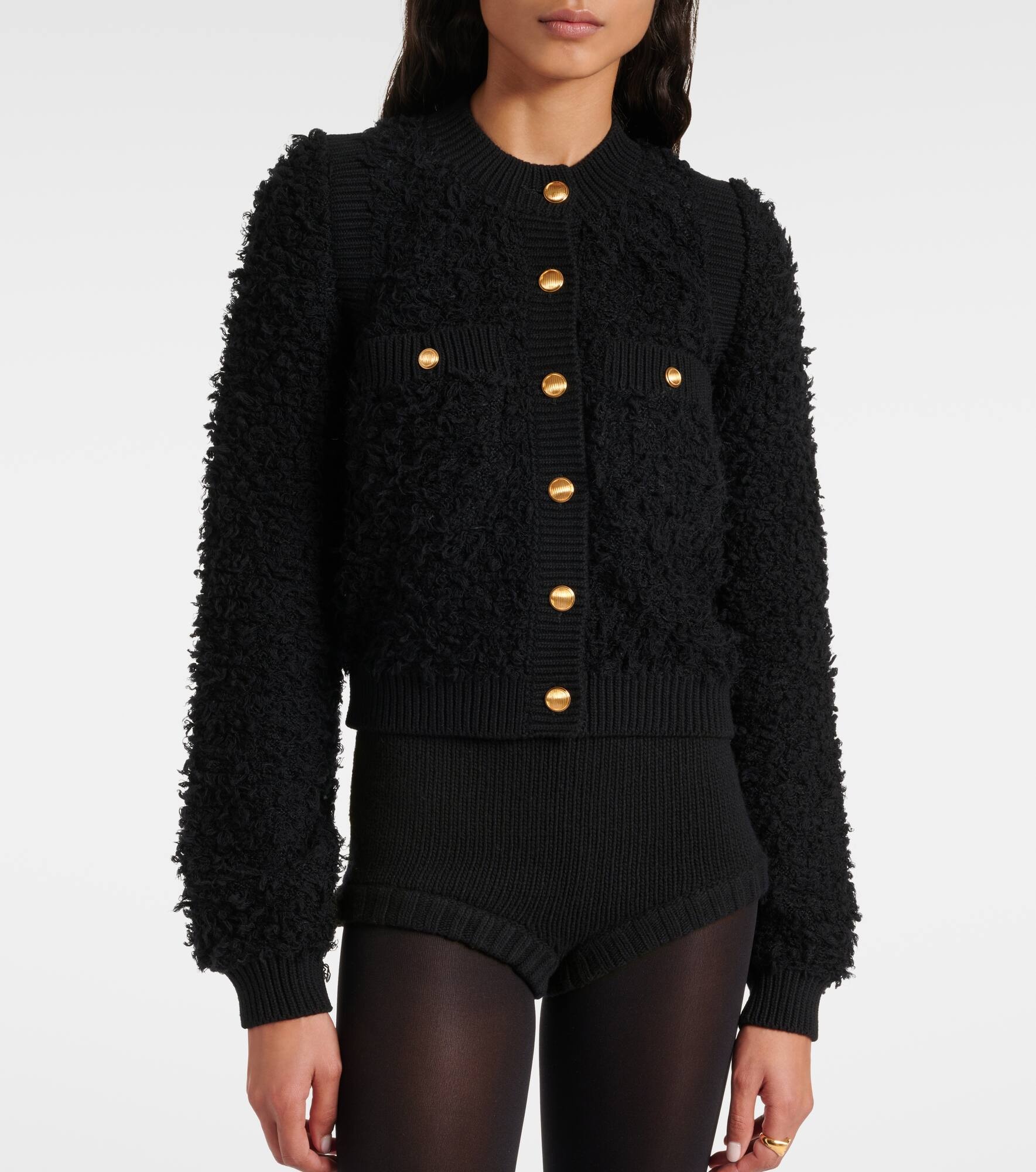 Cropped tweed jacket - 6