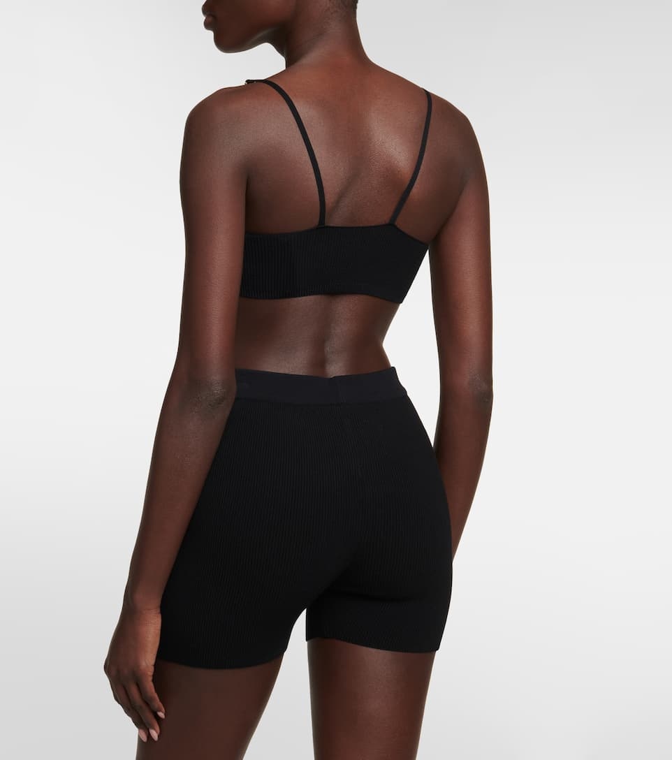 Le Bandeau Pralu ribbed-knit crop top - 3