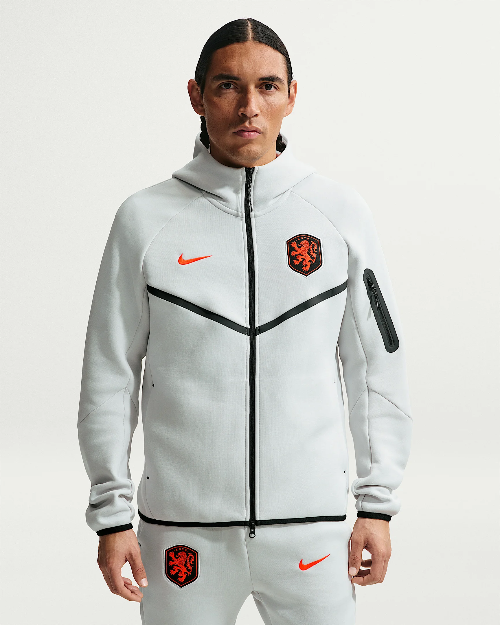 Netherlands Tech Fleece Windrunner Men's Nike Soccer Full-Zip Hoodie - 1