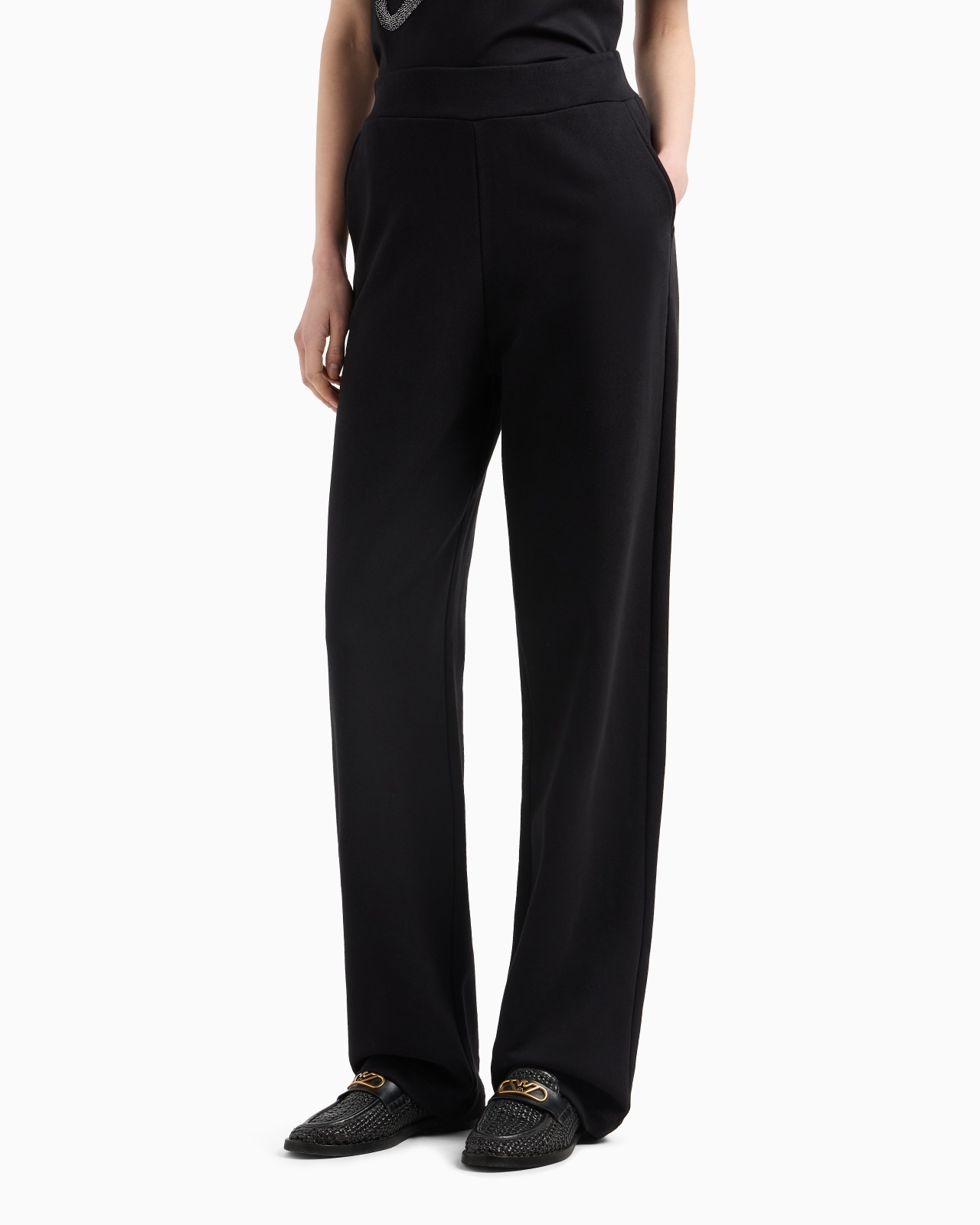 ELASTICATED-WAIST TROUSERS MADE OF FRENCH TERRY - 2