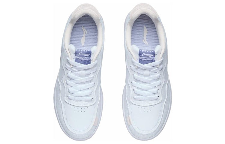 (WMNS) Li-Ning Skate Shoes 'White Blue' AGCR318-3 - 4
