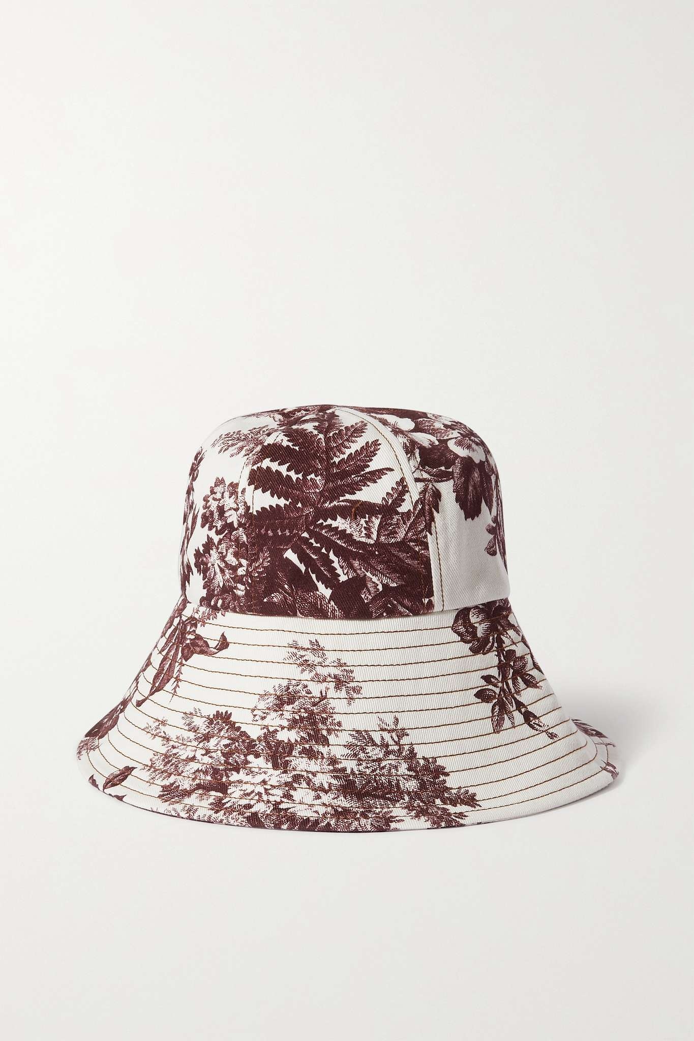 Pembridge floral-print denim bucket hat - 1