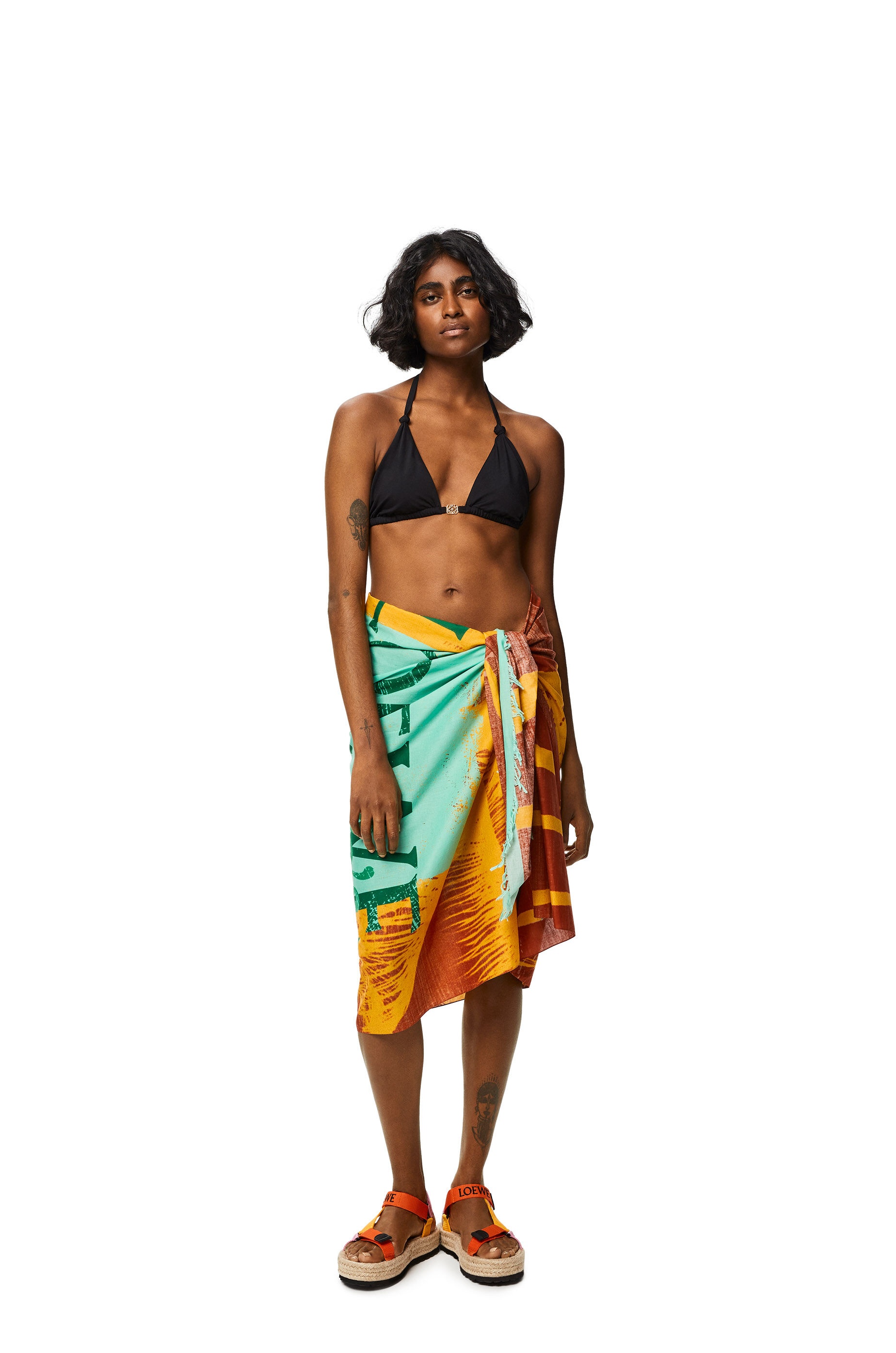 Palm pareo in cotton - 3