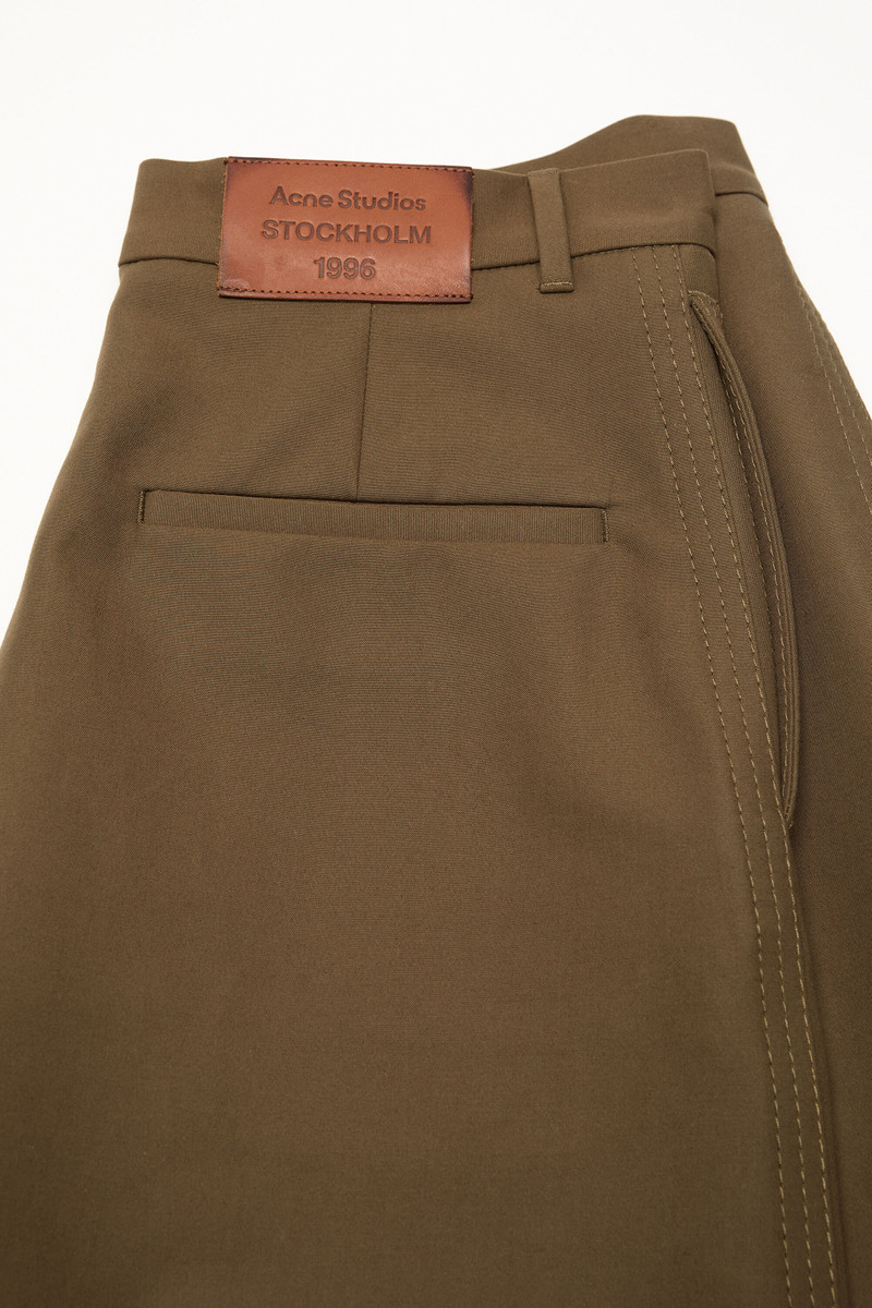 Twill trousers - Olive green 4