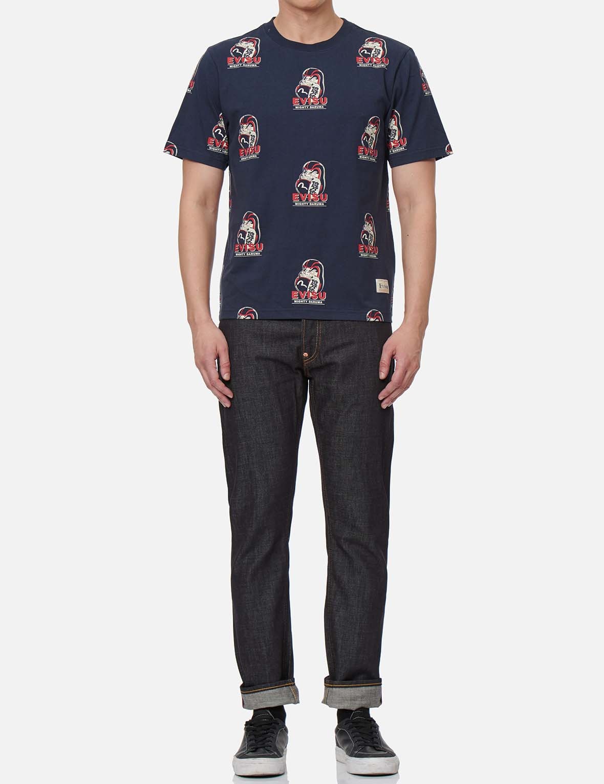 DARUMA BUDDIES DAICOCK PRINT SLIM FIT JEANS #2010 - 6