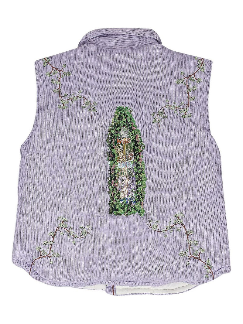 WHO DECIDES WAR embroidered gilet outlook