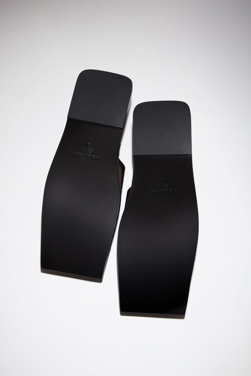 Square toe sandals - Dark brown 3