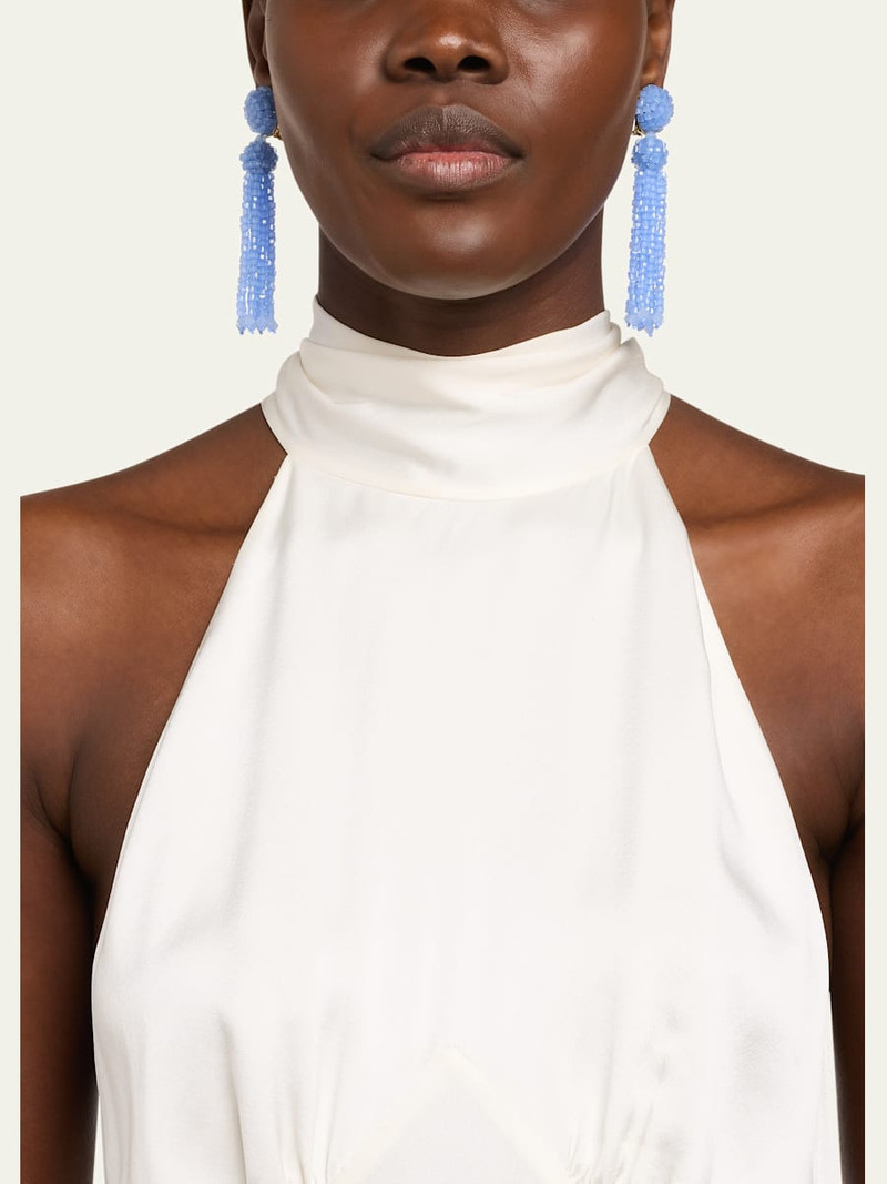 Oscar de la Renta Crystal Fringe Earrings outlook