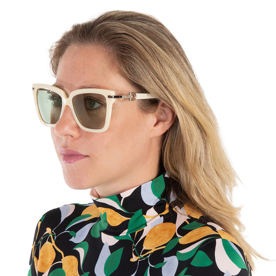 Salvatore Ferragamo Green Butterfly Ladies Sunglasses SF1085S 103 57 - 2