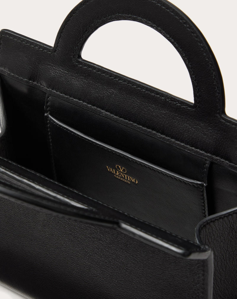 VALENTINO GARAVANI TAGGED MINI CROSS-BODY BAG IN CALFSKIN 4