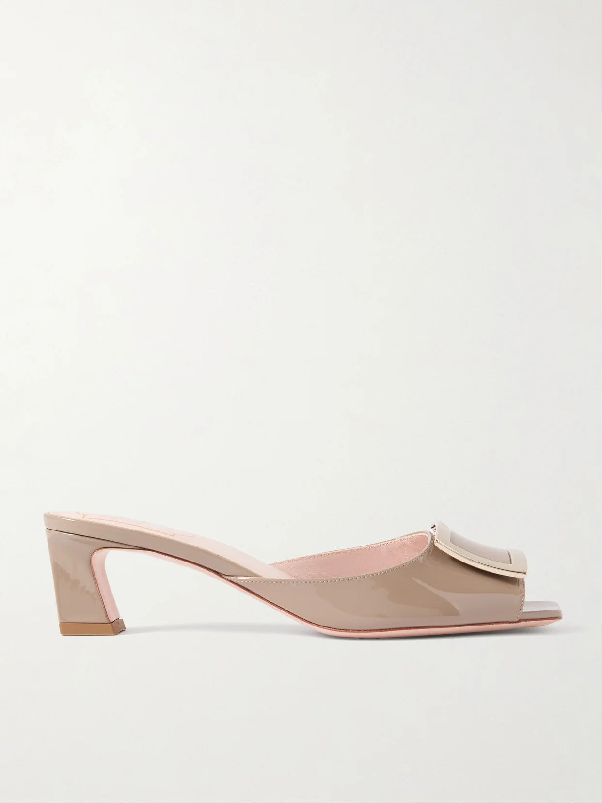 Trompette 45 Embellished Patent-leather Mules - 1