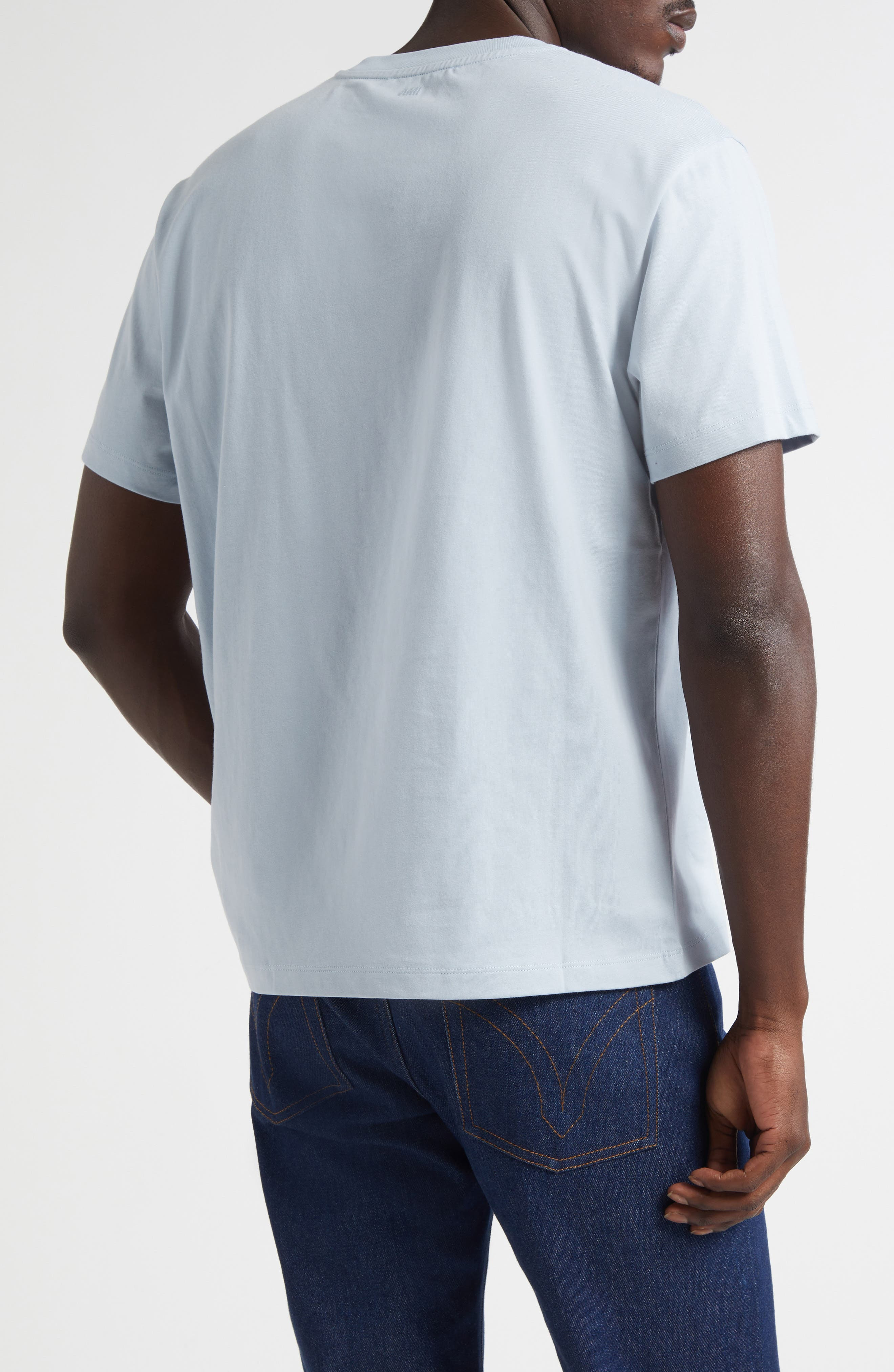 AMI PARIS Ami de Coeur Cotton T-Shirt in Sky at Nordstrom - 2