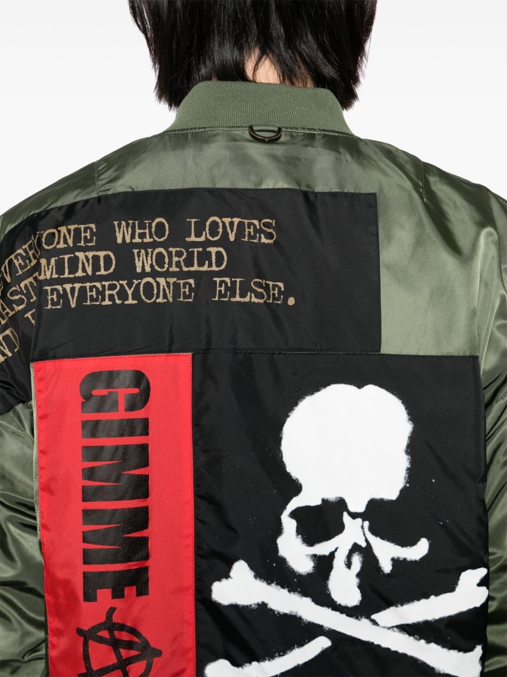 logo-printed bomber jacket - 5