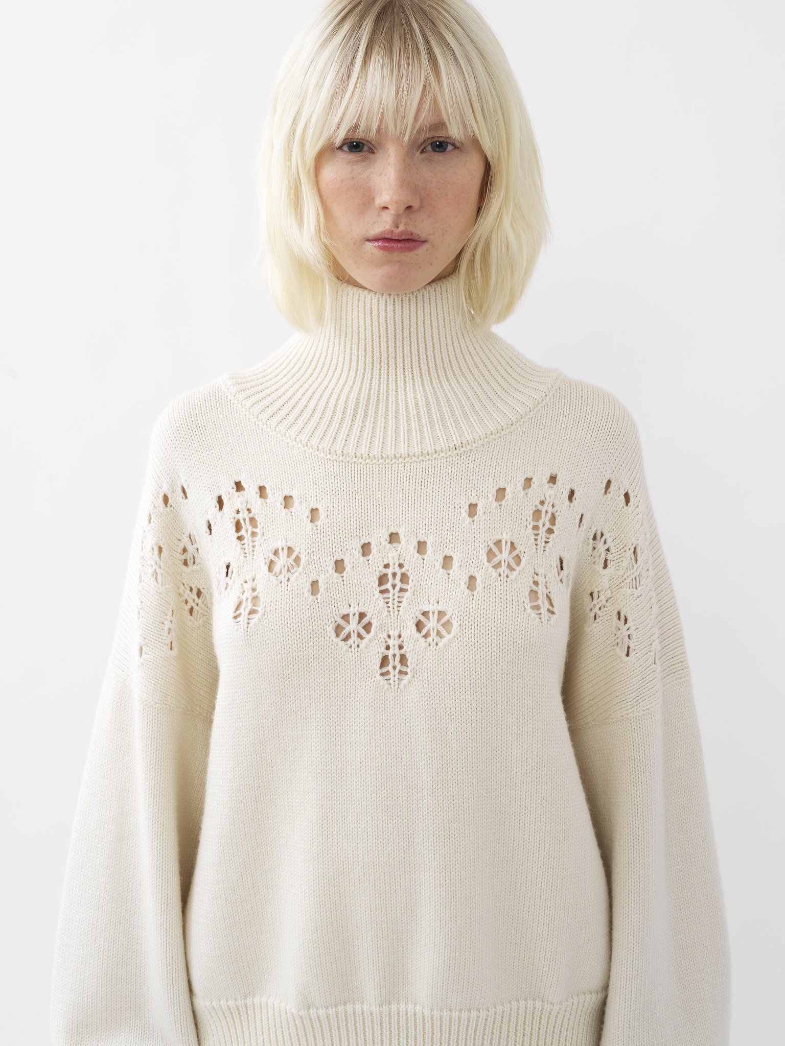 GENEROUS HIGH-NECK SWEATER - 2