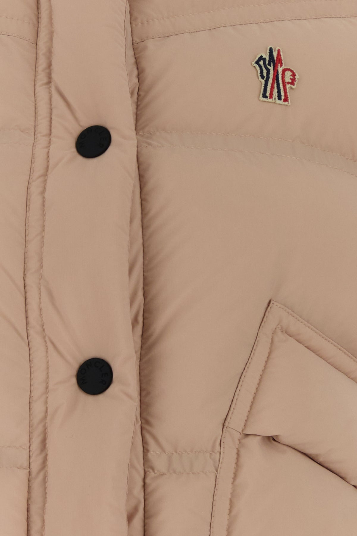 Pink nylon Baise down jacket - 3