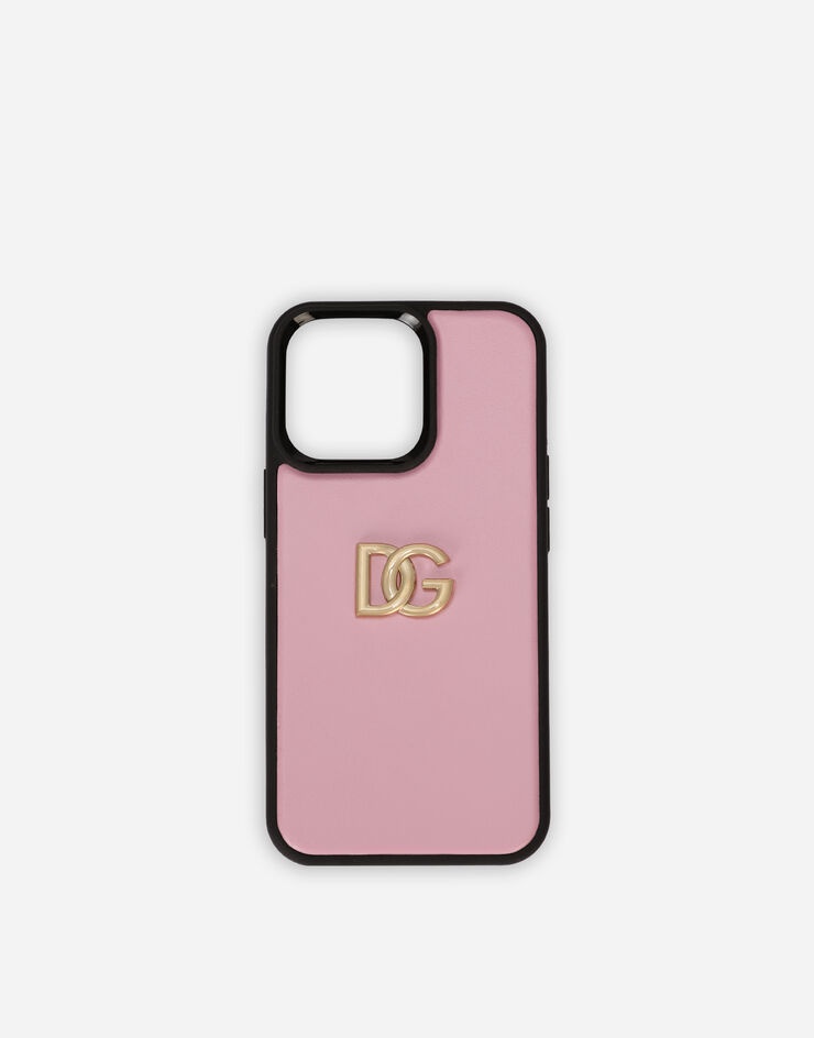 Calfskin iPhone 13 Pro cover with DG logo - 1