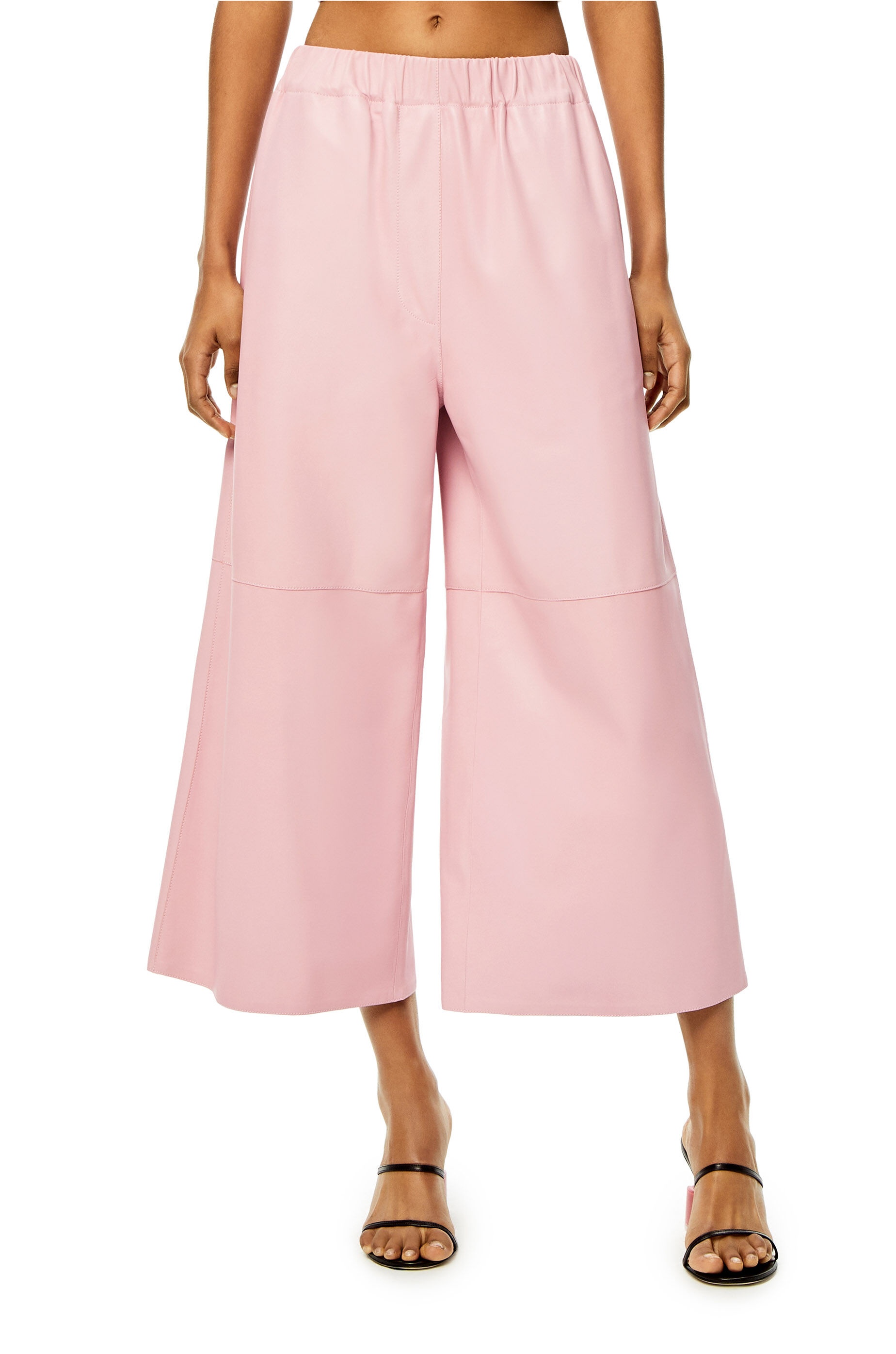 Cropped elasticated trousers - 3