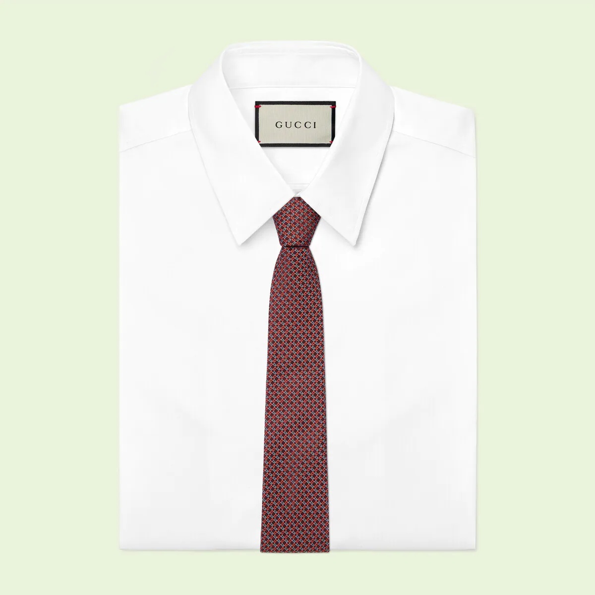 Geometric G silk jacquard tie - 2