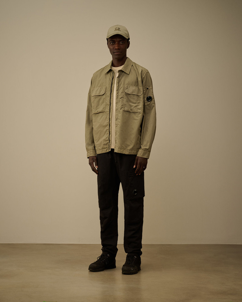 C.P. Company Flatt Nylon Lens Zipped Overshirt outlook
