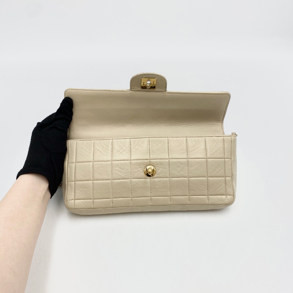 Chanel No.7 Beige Chocolate Bar Bag - 9