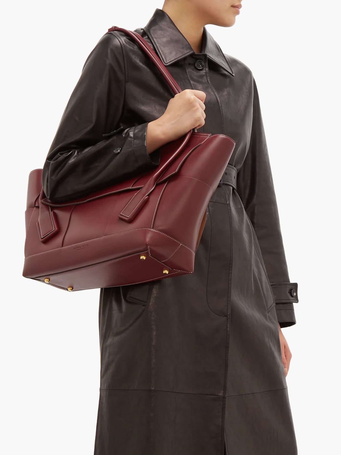 The Arco large Intrecciato leather bag - 3