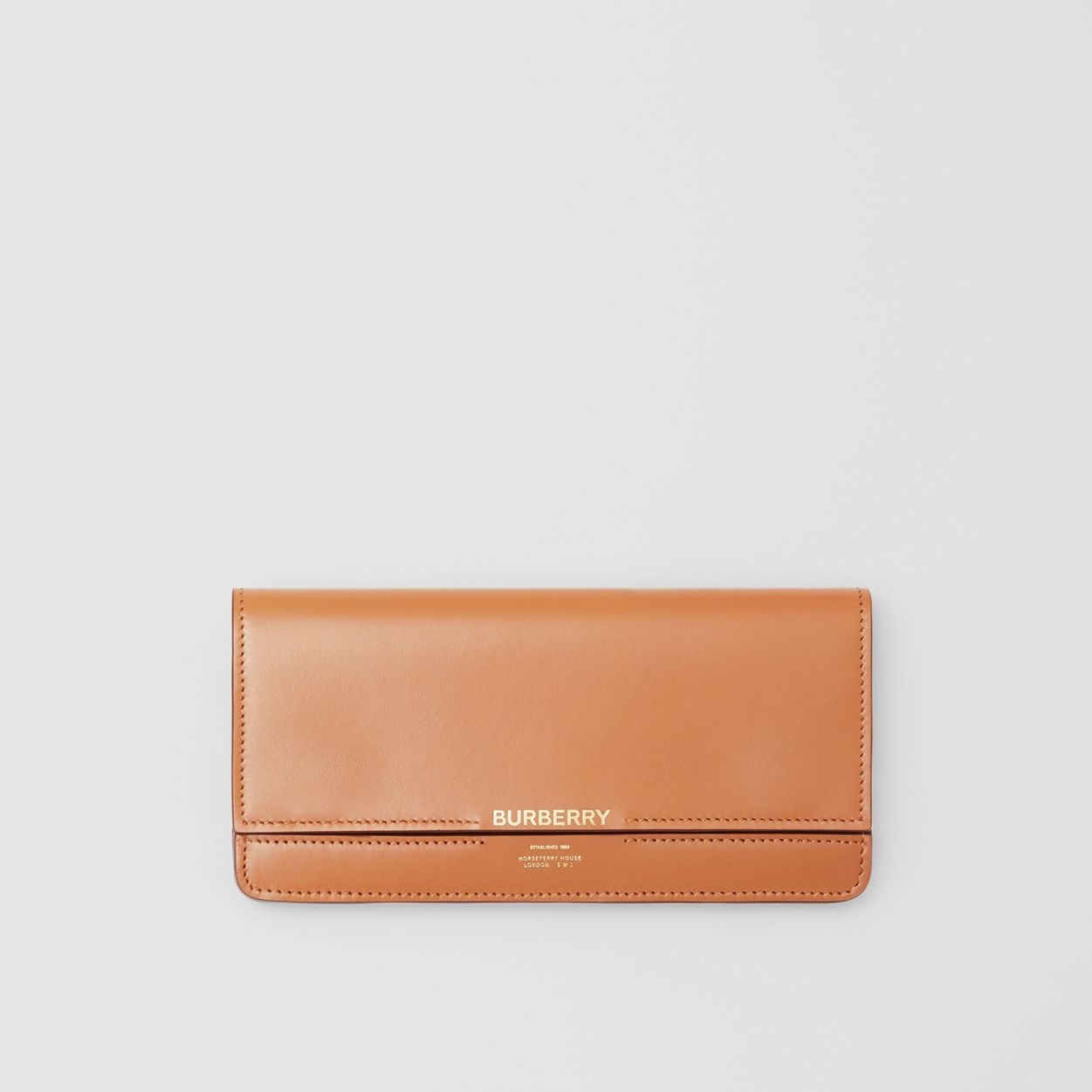 Horseferry Embossed Leather Continental Wallet - 1